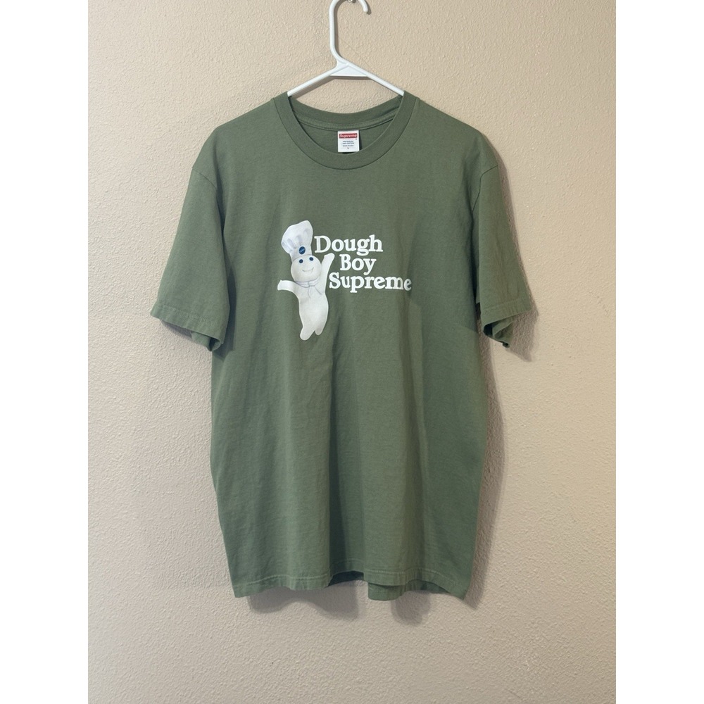 Supreme Doughboy Tee Light Olive Green FW22 Pillsbury T-Shirt Size L
